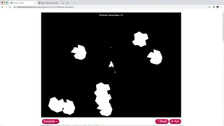 Create an asteroids game with p5 js