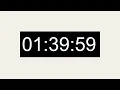 100 Minute 6000 second Basic Countdown Timer - Silent