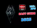 Skyrim AMD FPS UNCAP 144 EASY Tutorial