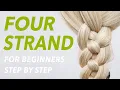 How To 4 Strand Braid Step by Step For Beginners EverydayHairInspiration