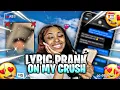 LYRIC PRANK ON CRUSH GONE RIGHT QUEEN NAIJA BUTTERFLIES