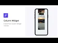 FlutterFlow Column Widget Tutorial Easy Design Guide for Beginners