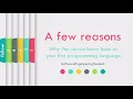 Why you should learn Java as your first programming language