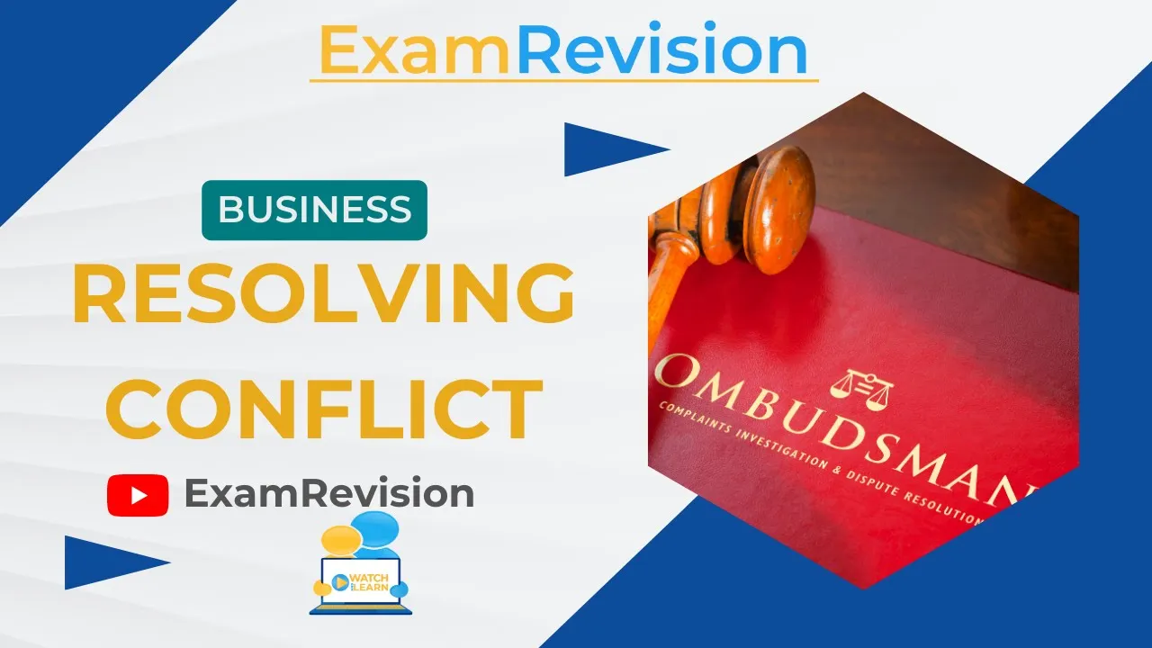 Unit 1 - Resolving Conflict - Ombudsman & Small Claims Court