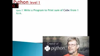 Write a program to print Sum of CUBE from 1 To n using While loop in python by with asifkbs25 Q7