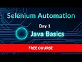 Selenium Automation Testing Training Day 1 Java Basics Features Explained Free Course Bahrain