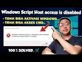 Cara Mengatasi Windows Script Host access is disabled on this machine - Zulkifli Channel