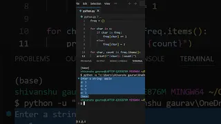 how to count frequency of each character in a string python for beginners