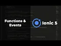 Function and Events in Ionic - Ionic tutorials