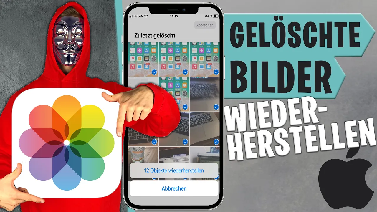 Gelöschte Dateien, Bilder, Videos...   wiederherstellen