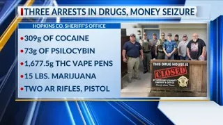 Several arrested over 70k seized in Hopkins County narcotics investigation
