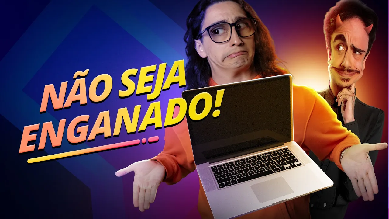 Compre notebook sem cair em pegadinha