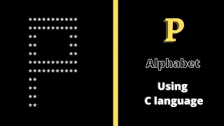 Alphabet P in pattern using for loop in C language Star pattern programs Harsh Monitor