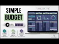 Simple Budget Template Google Sheets Tutorial Dark Mode How to Use Simple AD -Friendly