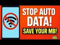 How to Stop Background Data Usage on Android Save Mobile Data 2025