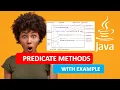 JAVA PREDICATE METHODS JAVA PREDICATE METHODS EXAMPLE JAVA PROGRAMMING TUTORIAL 21