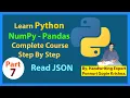 Learn Pandas Complete Course Step By Step Read JSON Ponnuri Gopie Krishna Part-7
