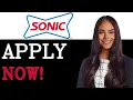 How To Apply For A Job At Sonic 2025