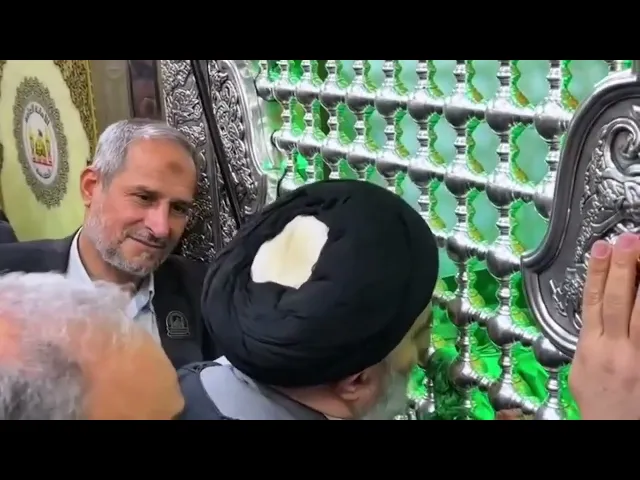 ⁣المقطع الكامل لزيارة سماحة السيد محمد رضا السيستاني دامت بركاته إلى كربلاء المقدسة #كربلاء