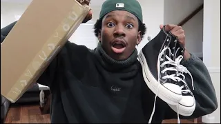 Custom Platform Converse on feet Fake Rick Owens