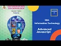 For While Loop in Advanced Javascript HSCIT SYJC XII Information Technology Lecture 4