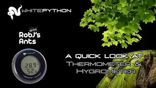 White Python Digital Thermometer Hygrometer