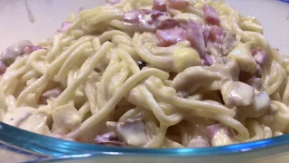 Creamy Carbonara Pasta a Christmas Recipe. Filipino Style Carbonara is one of the most popular pasta. 