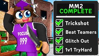 VIDEO ENDS WHEN I COMPLETE MM2..