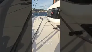 ‘Pretty sporty’ #catamaranyacht #luxuryyachtlife #sailingyacht #luxuryyachts #catamaransailing