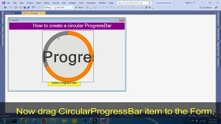 How to create a Circular ProgressBar in C net