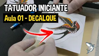 Curso básico de tatuagem grátis - Aula 01: Decalque