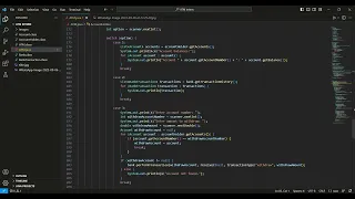 ATM console based java application