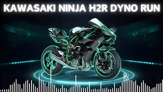 kawasaki ninja h2r screaming on the dyno 