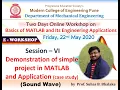Session VI Part 2 - Sound Wave Engineering Application of MATLAB