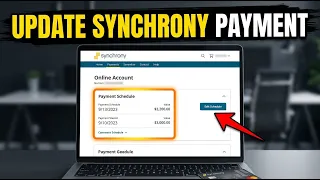 How to update your Synchrony credit card payment schedule - Easy Tutorial