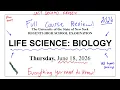 August 2026 Ultimate Life Science Biology Regents Review EVERYTHING YOU NEED TO KNOW