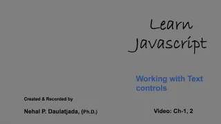 Learn Javascript Working with Text control - Full Name