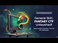 Tutorial PicoCTF 2025 155 General Skills FANTASY CTF 156 Binary Exploitation format string 0