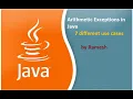 JAVA FAQ 67 Arithmetic Exception in Java