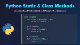 Python Static vs Class Methods Demystified with Examples