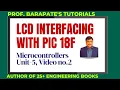 LCD INTERFACING WITH PIC 18FXXXX
