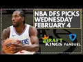 Lagu NBA DFS LIVE PRE-LOCK Q\u0026A: WEDNESDAY FEBRUARY 4th FanDuel \u0026 DraftKings Lineup Advice