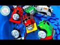 Thomas the Train Duplo Toy Train Races and Crashes