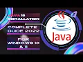 How to Install Java 18 on Windows 2022 Update JAVA - HOME JDK installation Complete Guide
