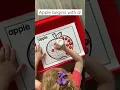 3 Activities that work on the letter A Apple fine motor practice and a letter sort sensory bin