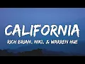 Download Lagu Rich Brian, NIKI \u0026 Warren Hue - California (Lyrics)