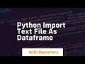 python import text file as dataframe
