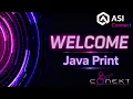 Welcome Java Print