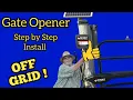 Ghost Controls Solar Gate Opener Works Off Grid DIY installation guide