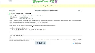 Java Practice-It 16 1 set implementing ListNodes LinkedLists